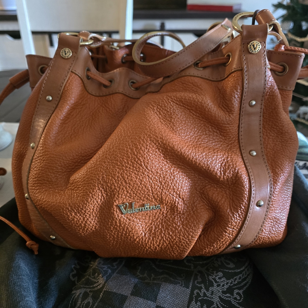 Valentino Women's Orange Leather Bag